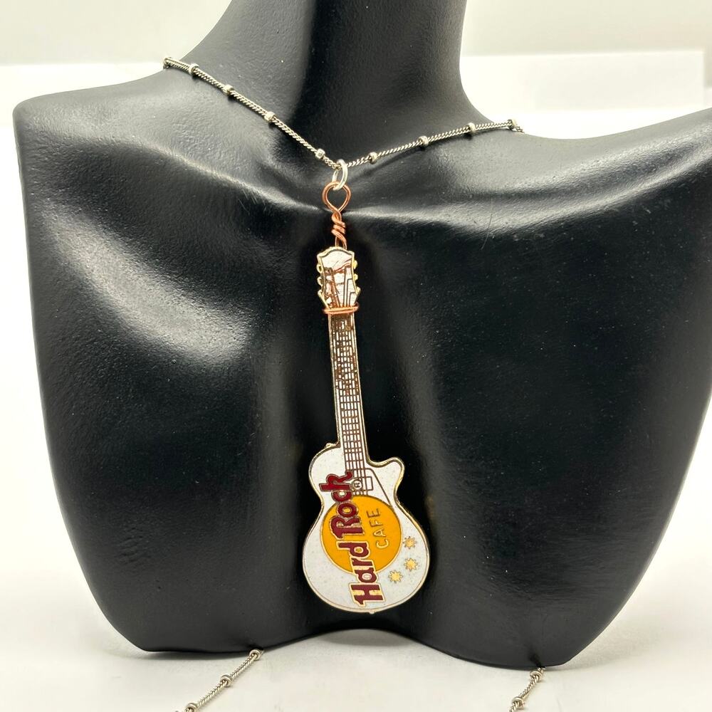 Gold & Red Hard Rock Cafe Necklace